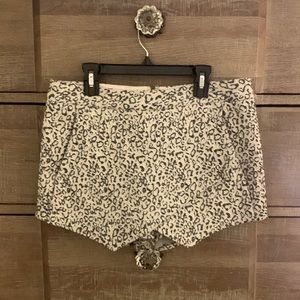 Express Ivory Print Envelope Skort